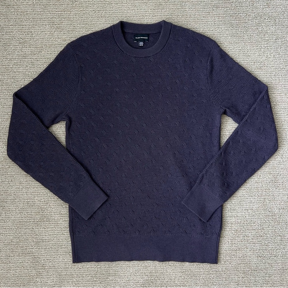 Club Monaco Cable Knit Wool Sweater